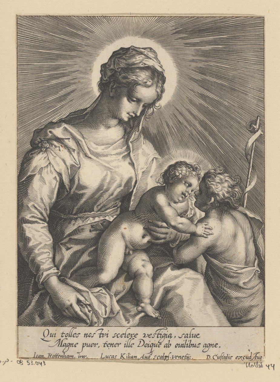 Mary with Child and John the Baptist by Lucas Kilian
