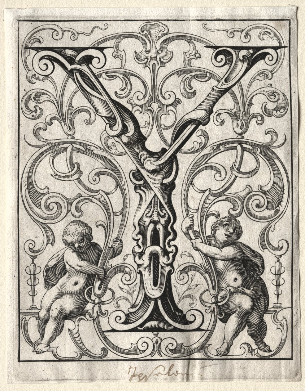 New ABC Booklet: Y, 1627 by Lucas Kilian