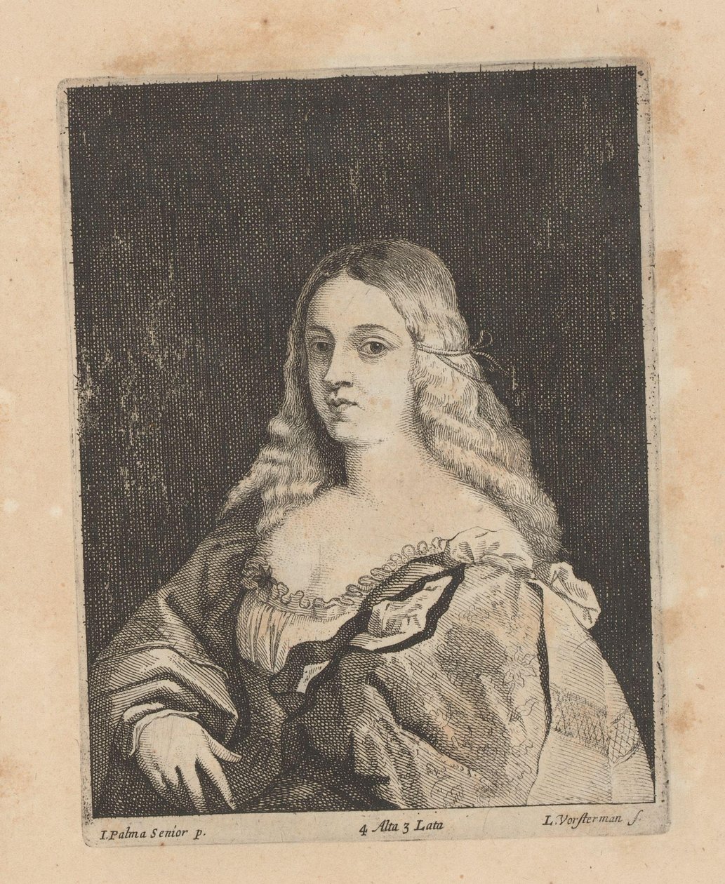 Portrait of a Young Venetian Woman by Lucas Vorsterman (II)