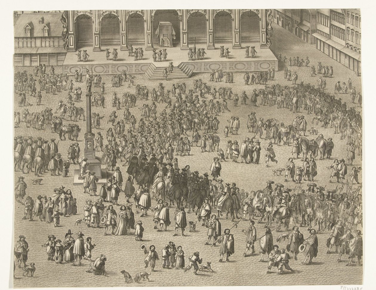 Proclamation in Ghent of Charles II of Spain as Count of Flanders (sheet 5), 1666 by Lucas Vorsterman (II)