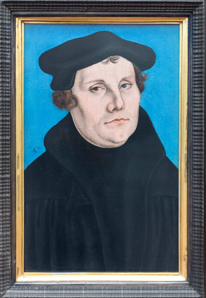 Portraits of Martin Luther by Lucas the Elder (workshop of) Cranach