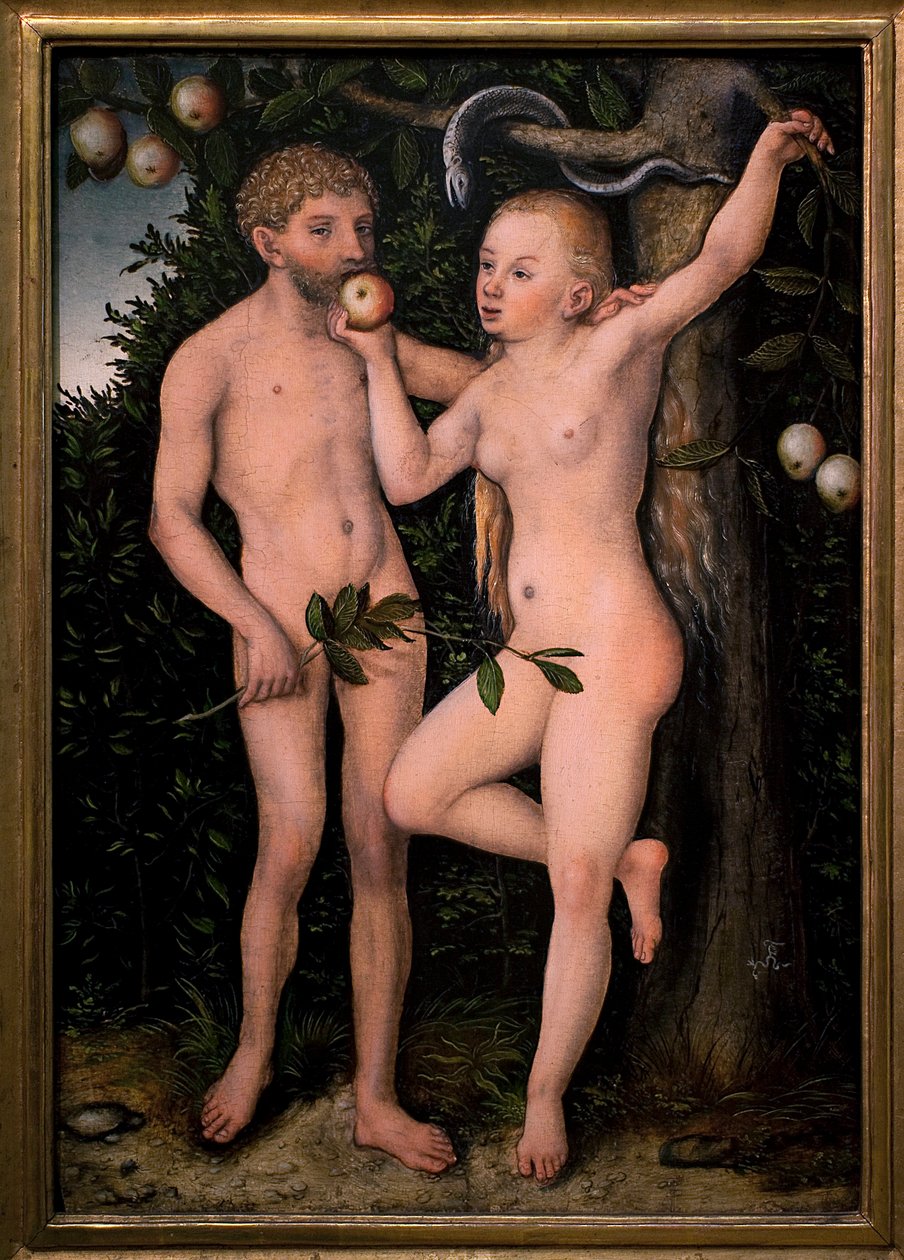Adam and Eve by Lucas the Elder Cranach
