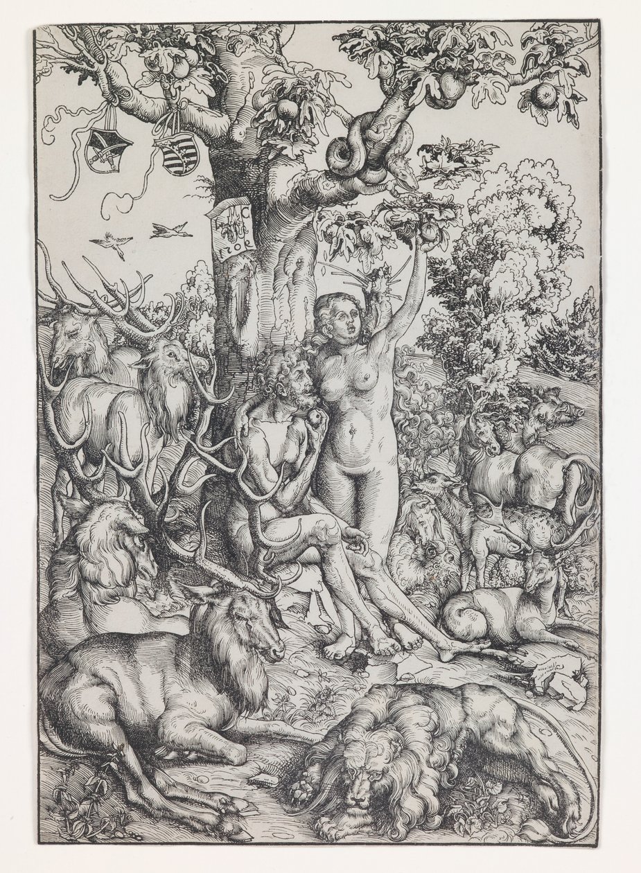 Adam and Eve in Paradise by Lucas the Elder Cranach
