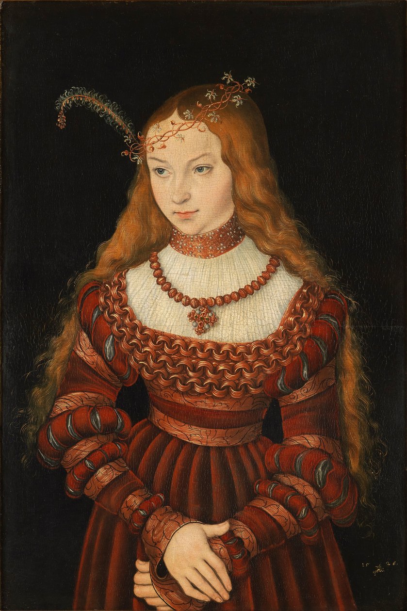 Betrothal Portrait of Sybille of Cleves by Lucas the Elder Cranach