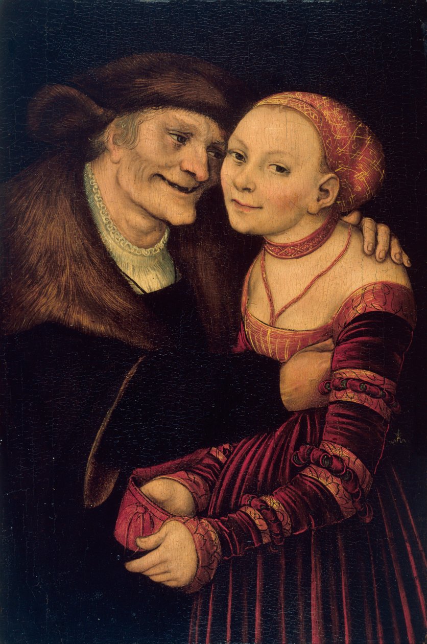 The Unequal Couple by Lucas the Elder Cranach
