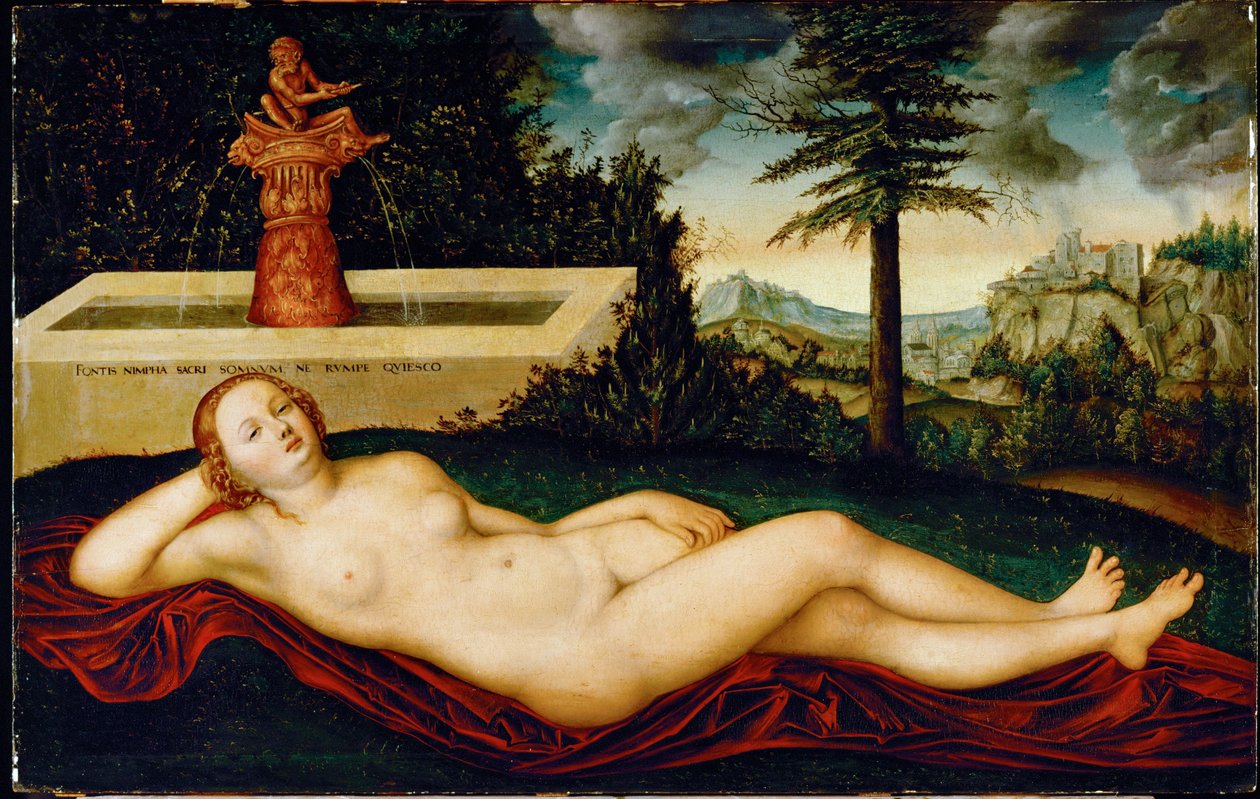 Reclining Water-Nymph by Lucas the Elder Cranach