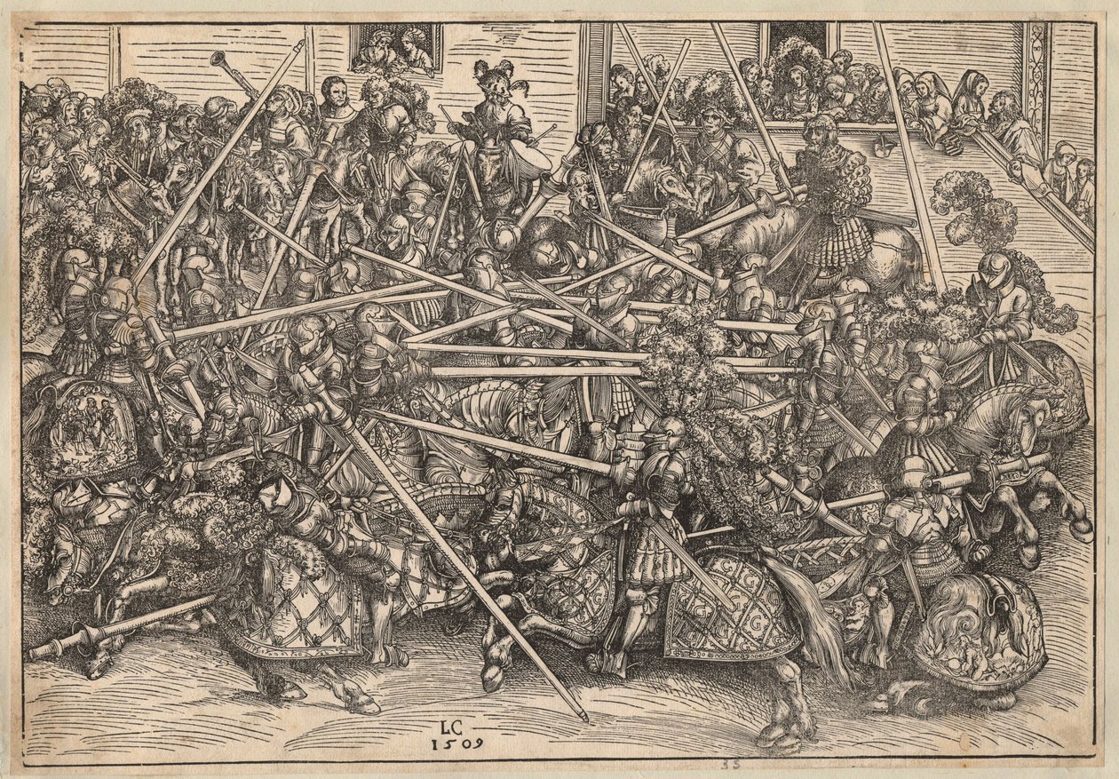 Tournament by Lucas the Elder Cranach