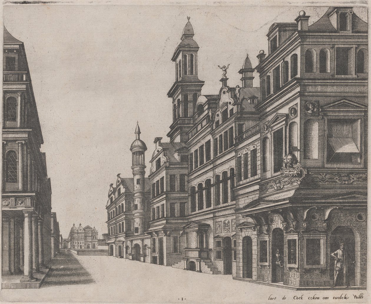 Perspective View of a Street by Lucas van Doetechum and Johannes