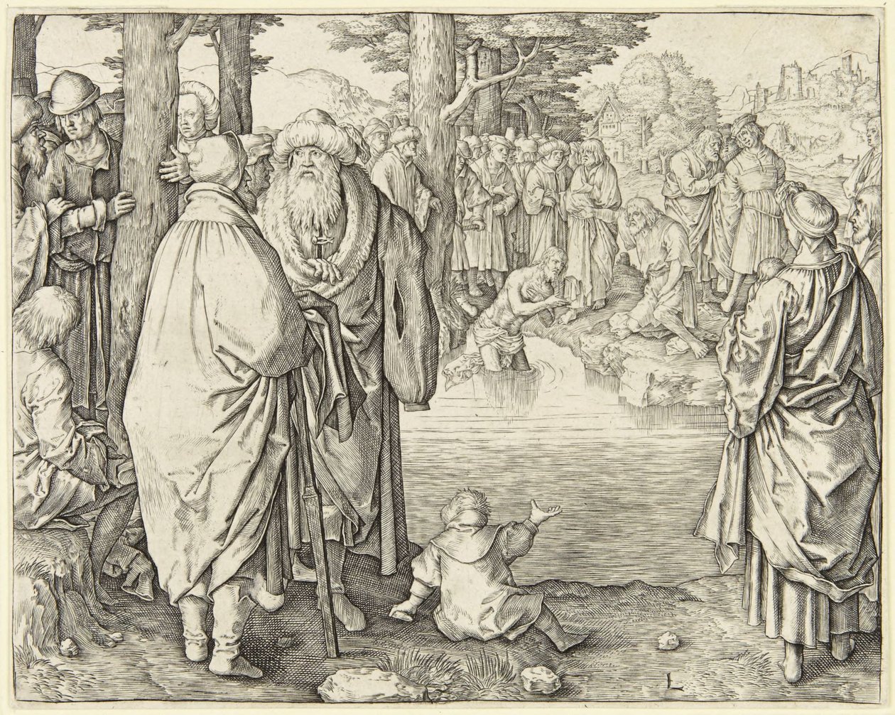Baptism of Christ by Lucas van Leyden