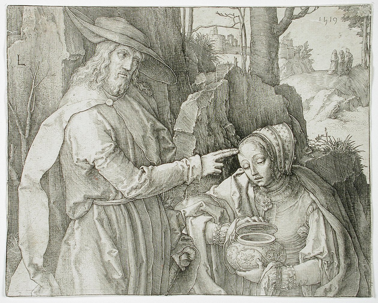 Christ as Gardener Appearing to Saint Mary Magdalen by Lucas van Leyden
