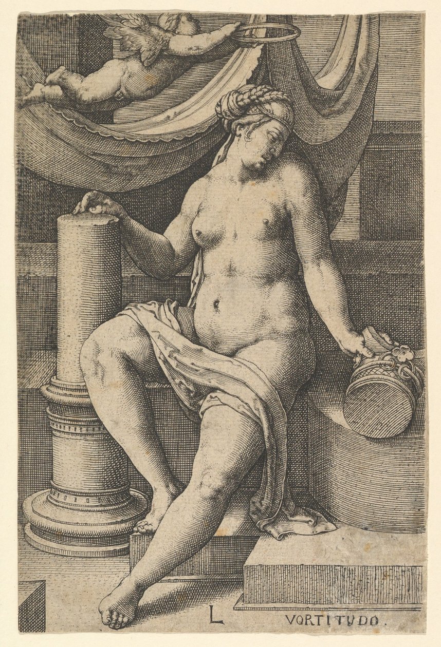 Fortitude, from the series The Seven Virtues by Lucas van Leyden