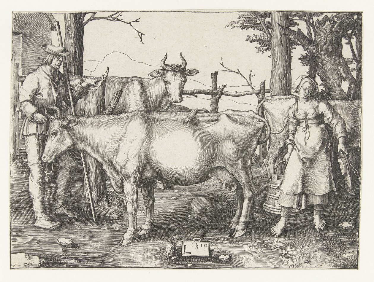 The Milkmaid by Lucas van Leyden