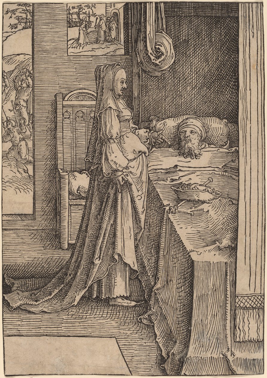 Jezebel and Ahab by Lucas van Leyden