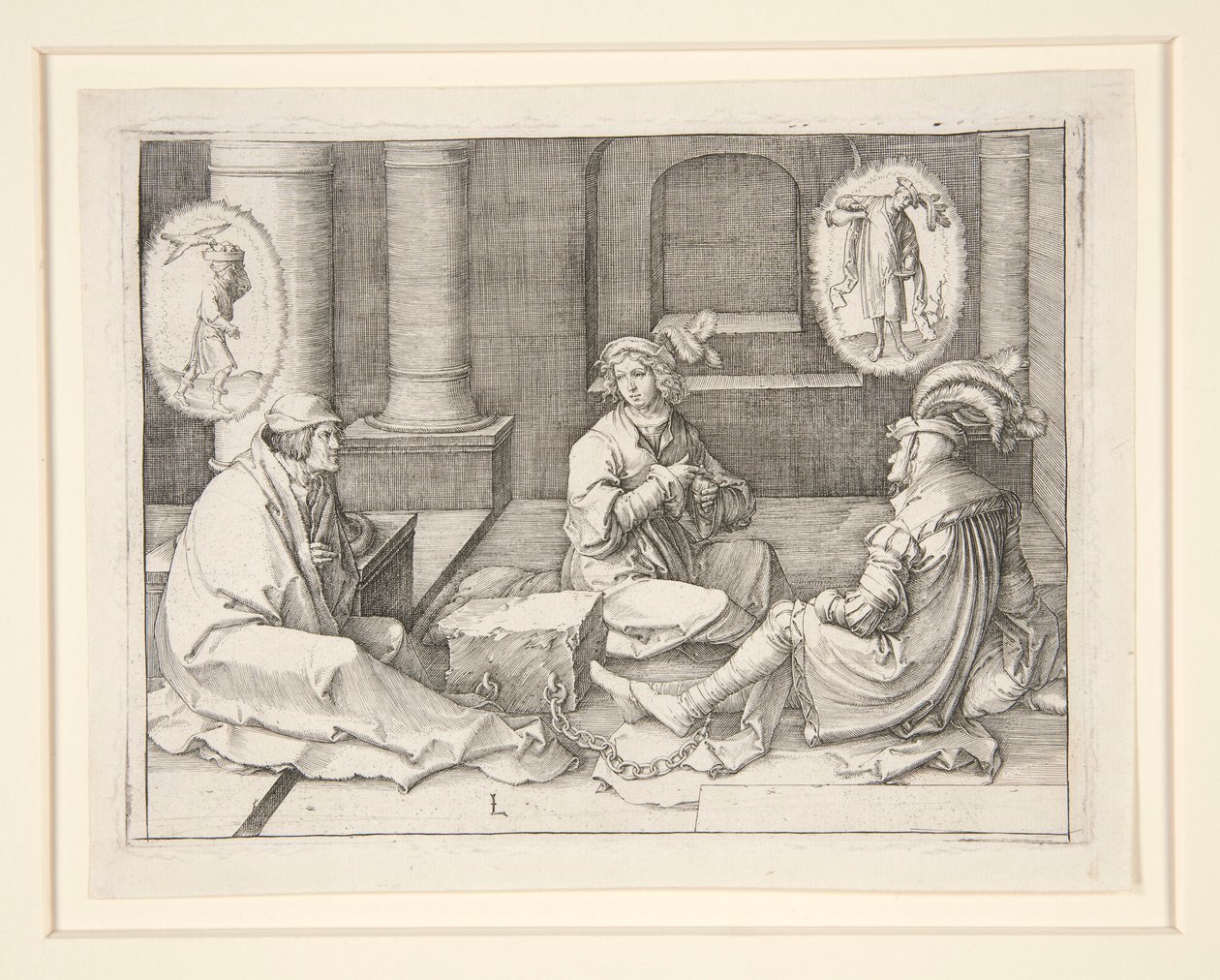 Joseph Interpreting the Dreams in Prison by Lucas van Leyden