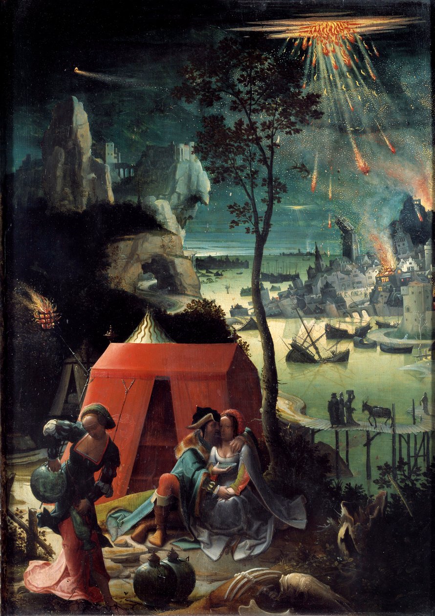 Loth and His Daughters by Lucas van Leyden