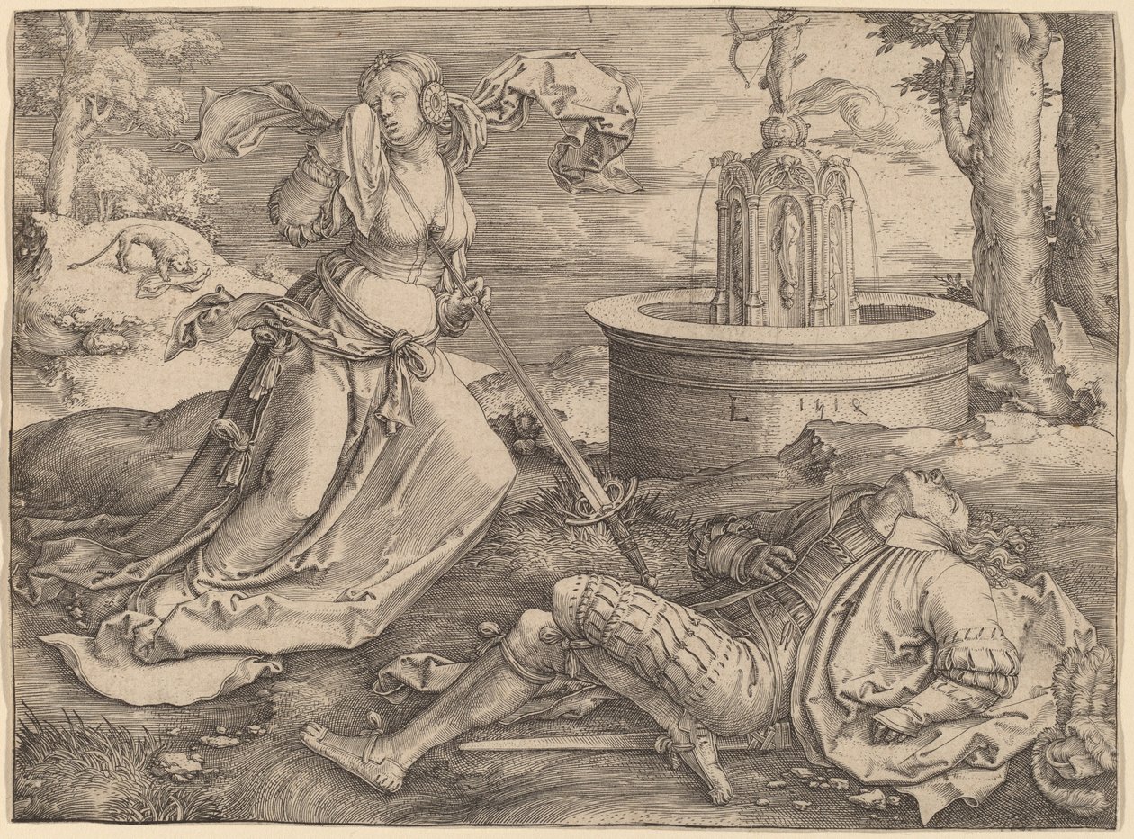Pyramus and Thisbe by Lucas van Leyden