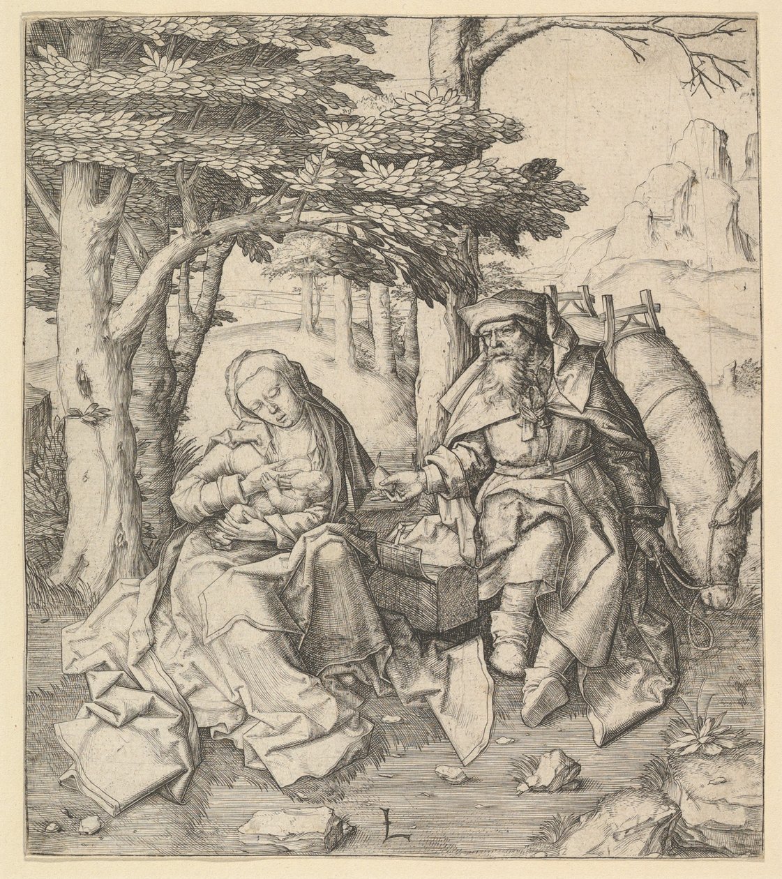 Rest on the Flight Into Egypt, ca. 1506 by Lucas van Leyden