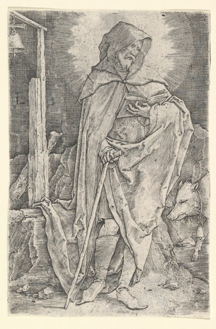 St. Anthony, ca. 1521 by Lucas van Leyden