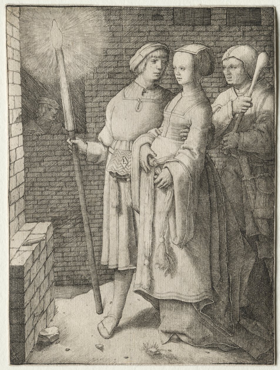 The Man with the Torch and a Woman Followed by a Fool by Lucas van Leyden