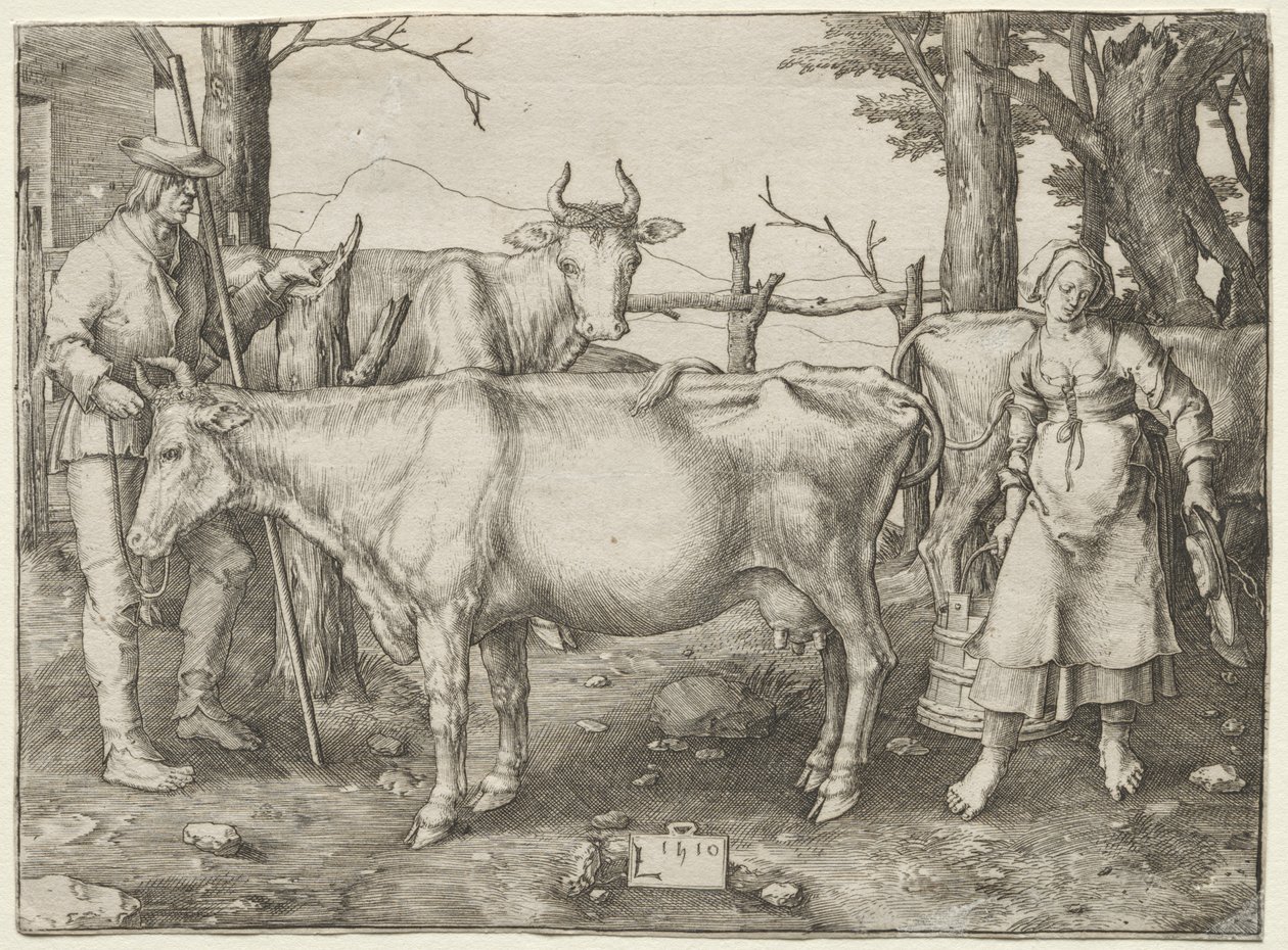The Milkmaid by Lucas van Leyden