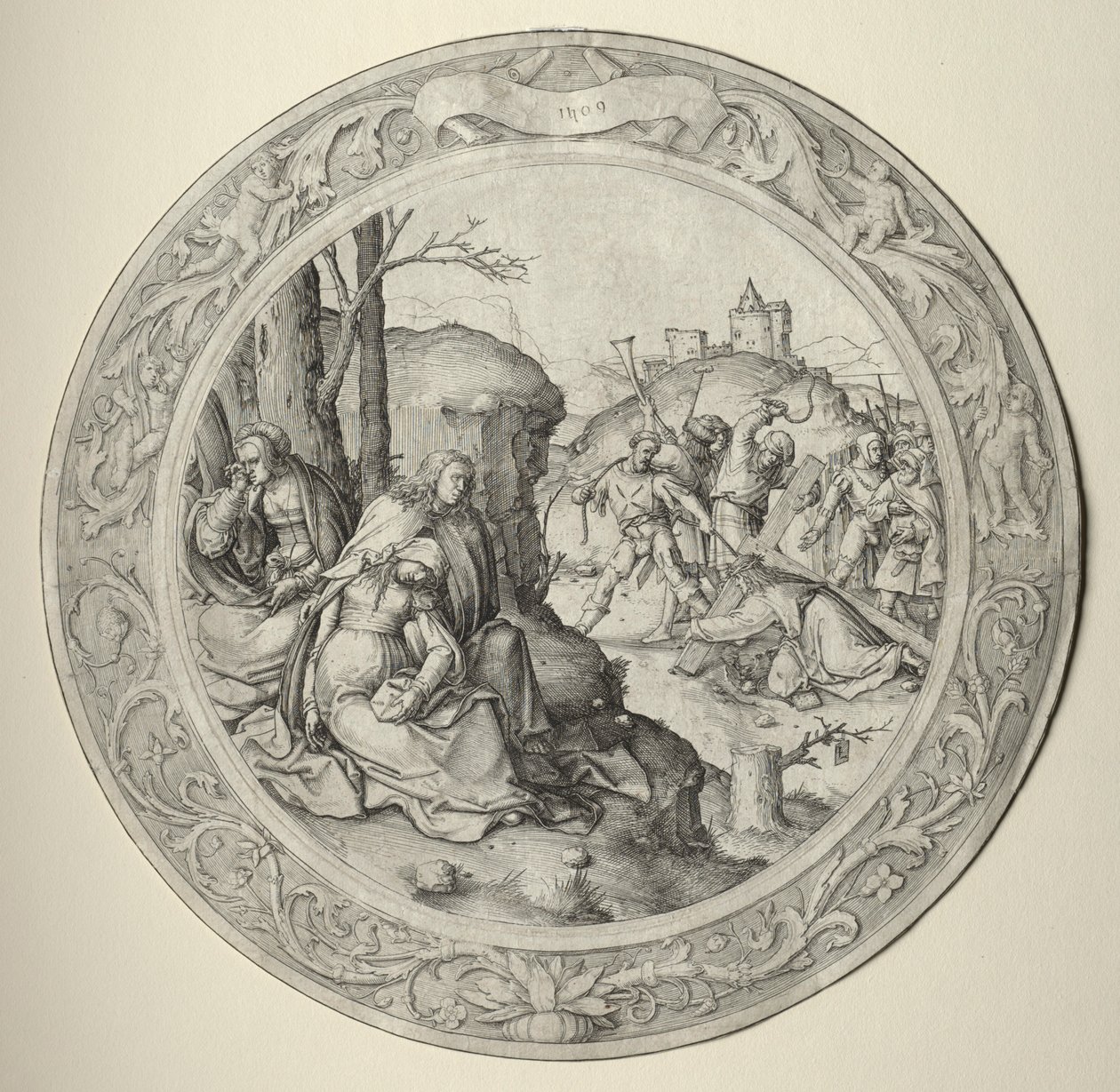 The Round Passion: Christ Carrying the Cross by Lucas van Leyden
