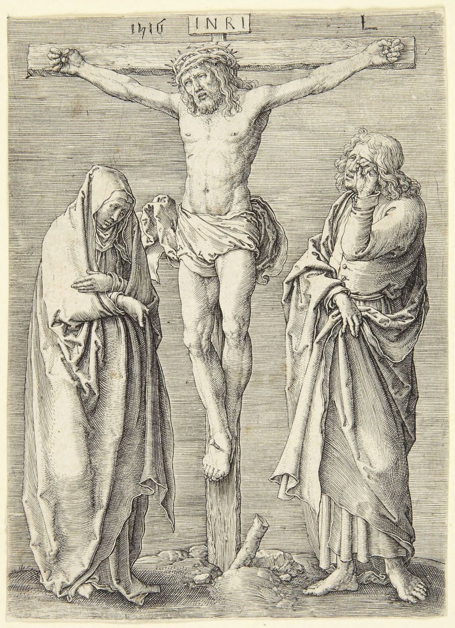 The Virgin and St. John at the Foot of the Cross by Lucas van Leyden