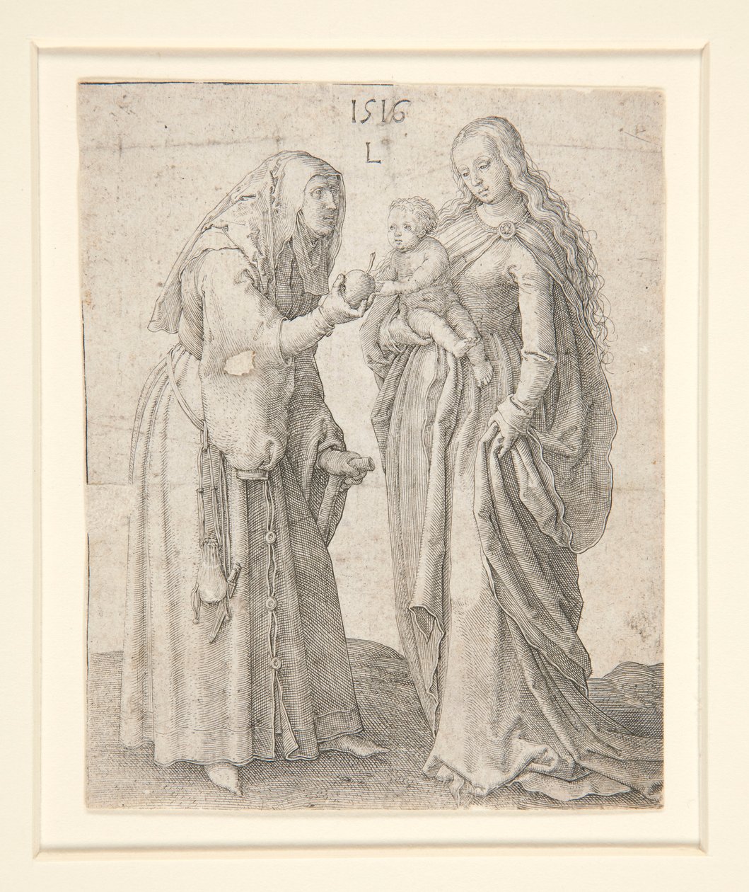 The Virgin with Child and St. Anne by Lucas van Leyden