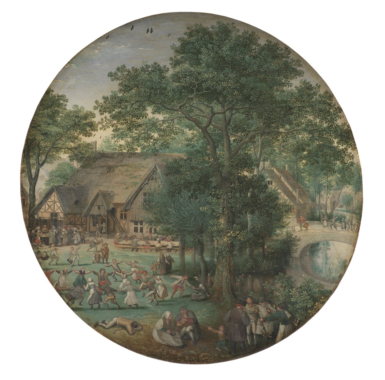 Peasant Wedding. The Wedding Dance in the Open Air by Lucas van Valckenborch
