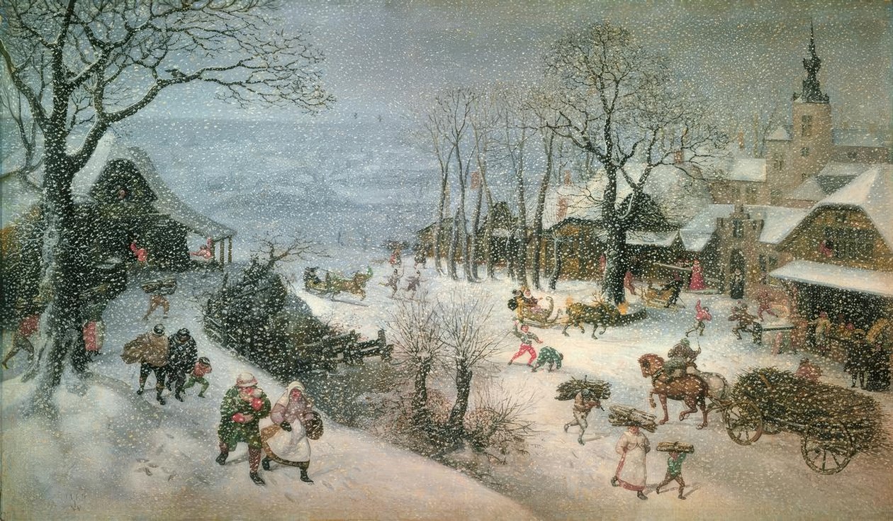 Winter Landscape – February by Lucas van Valckenborch