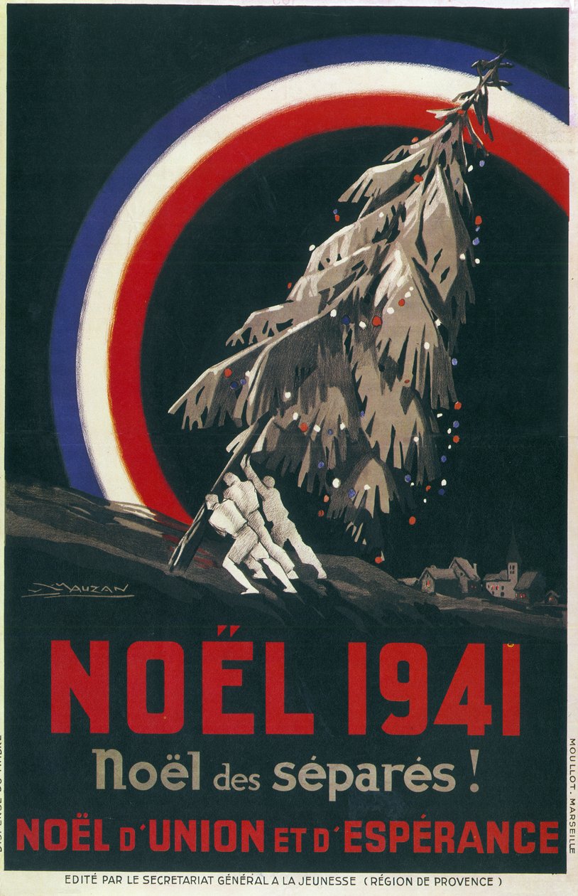 Poster for Christmas of Prisoners, France by Luciano Achille Mauzan