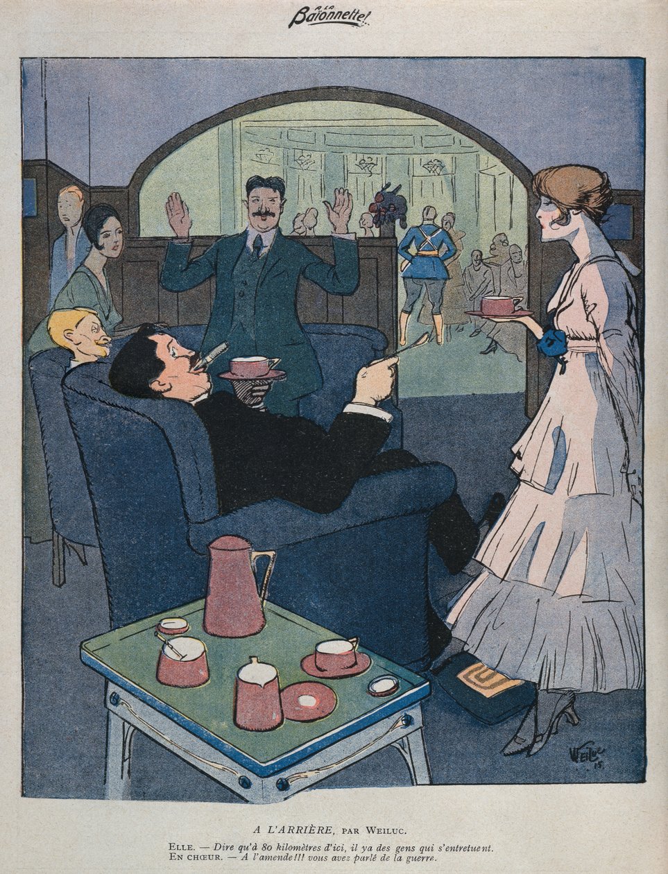 At the home front, illustration from 
