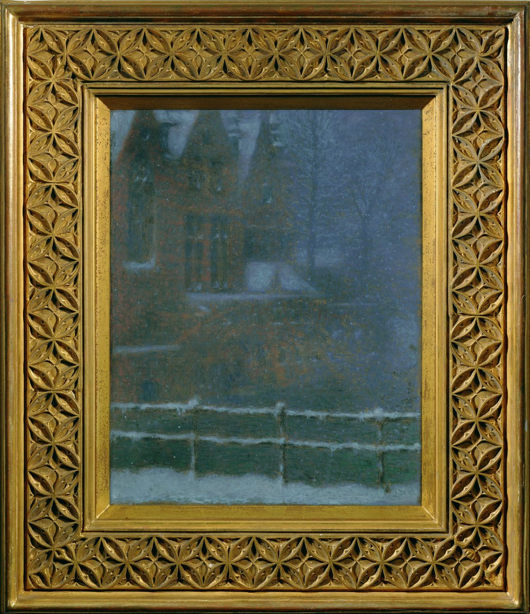 Bruges in the Snow by Lucien Levy-Dhurmer