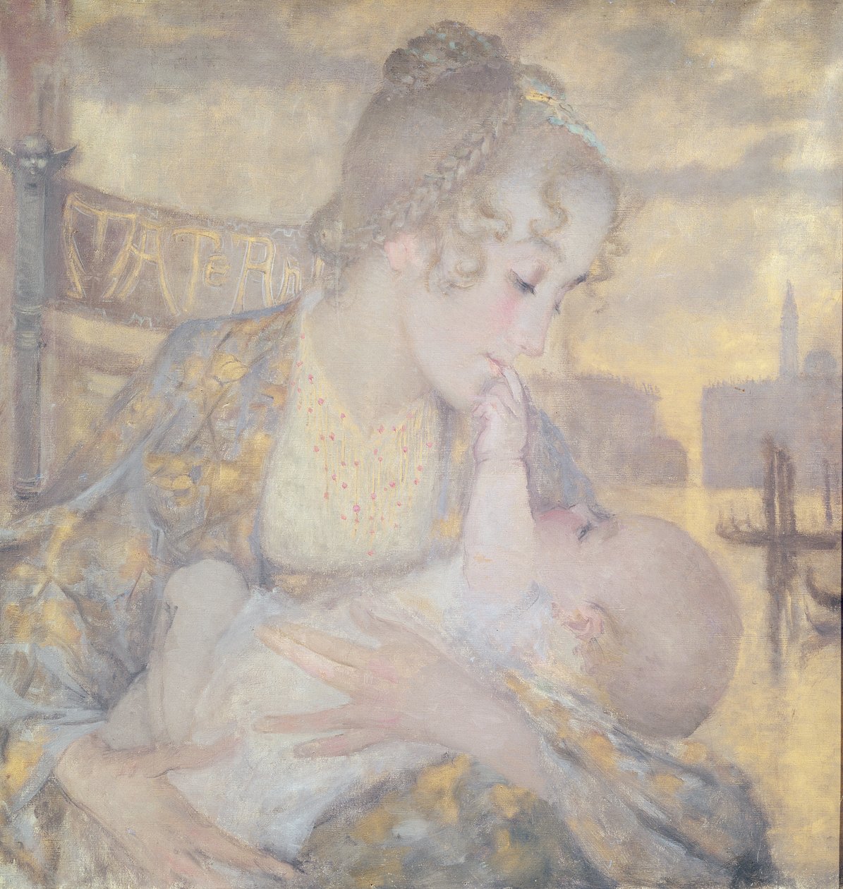 Mutterschaft oder Jungfrau von Venedig von Lucien Levy-Dhurmer