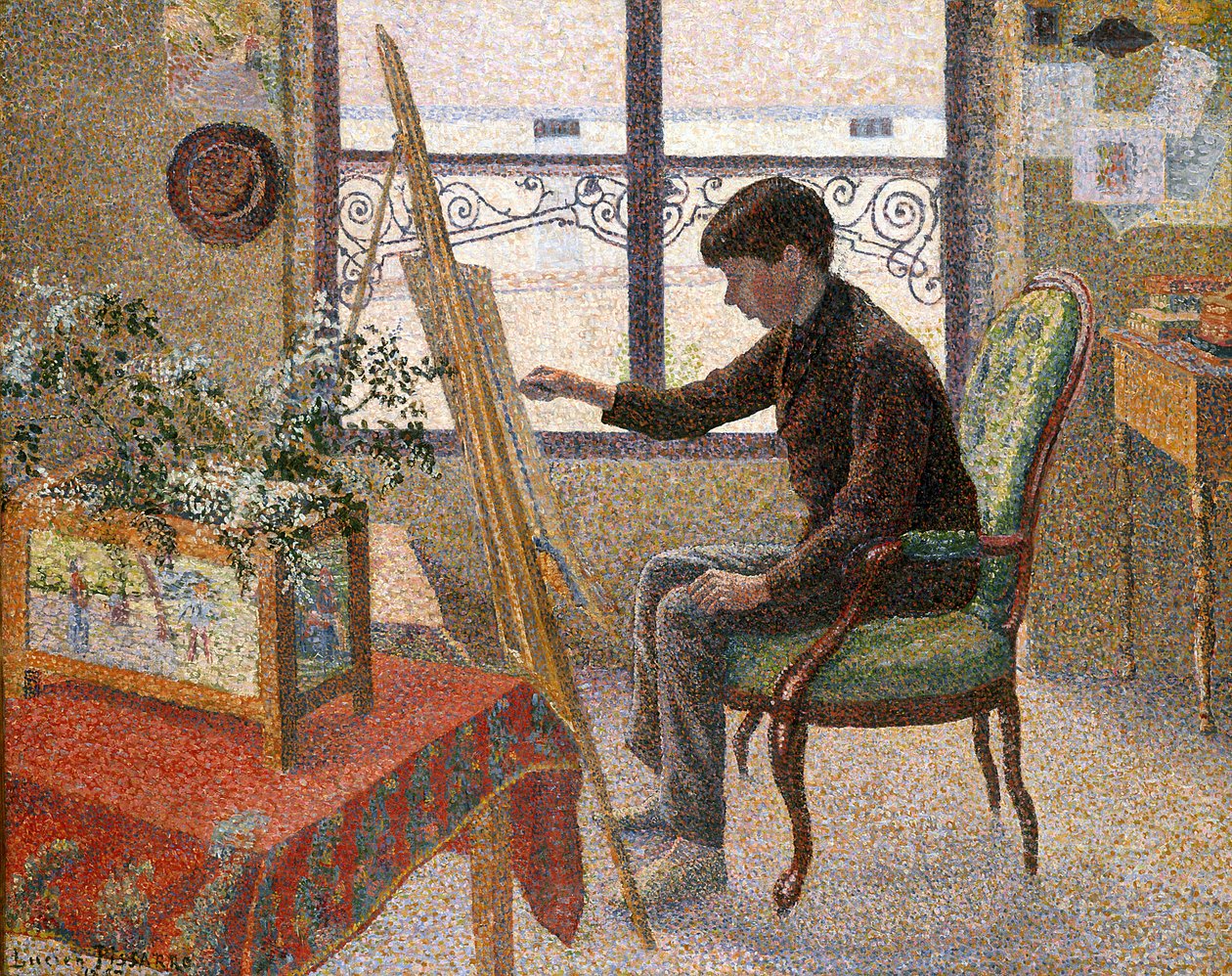 Interior of the Studio by Lucien Pissarro