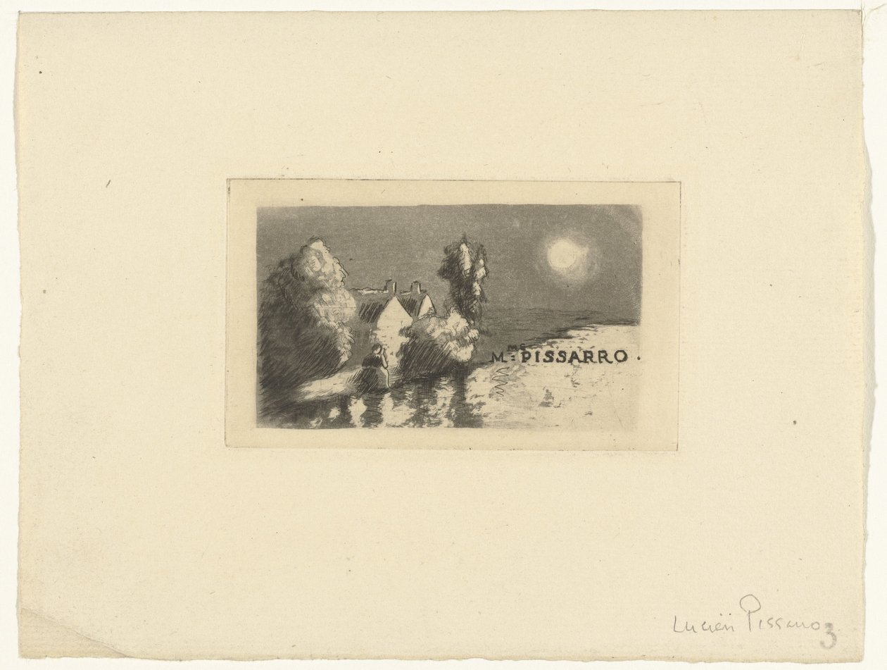 Visiting Card for Madame Pissarro by Lucien Pissarro