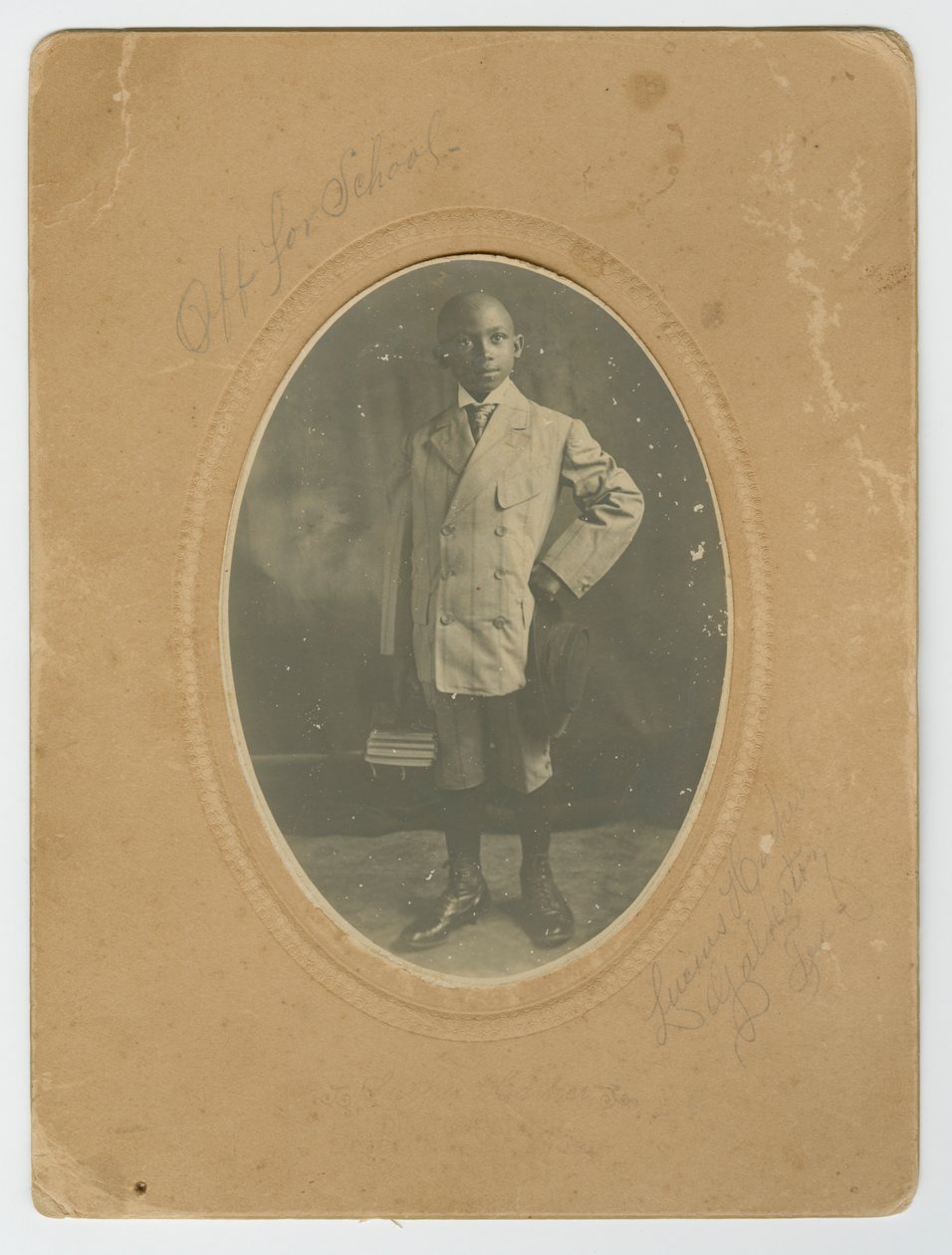Photograph of Lucius Harper, Jr. Off to School, ca. 1910 by Lucius Harper
