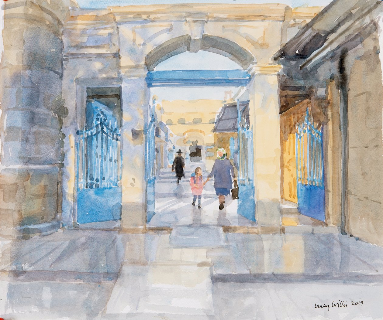 Morning in Jerusalem, 2019 by Lucy Willis