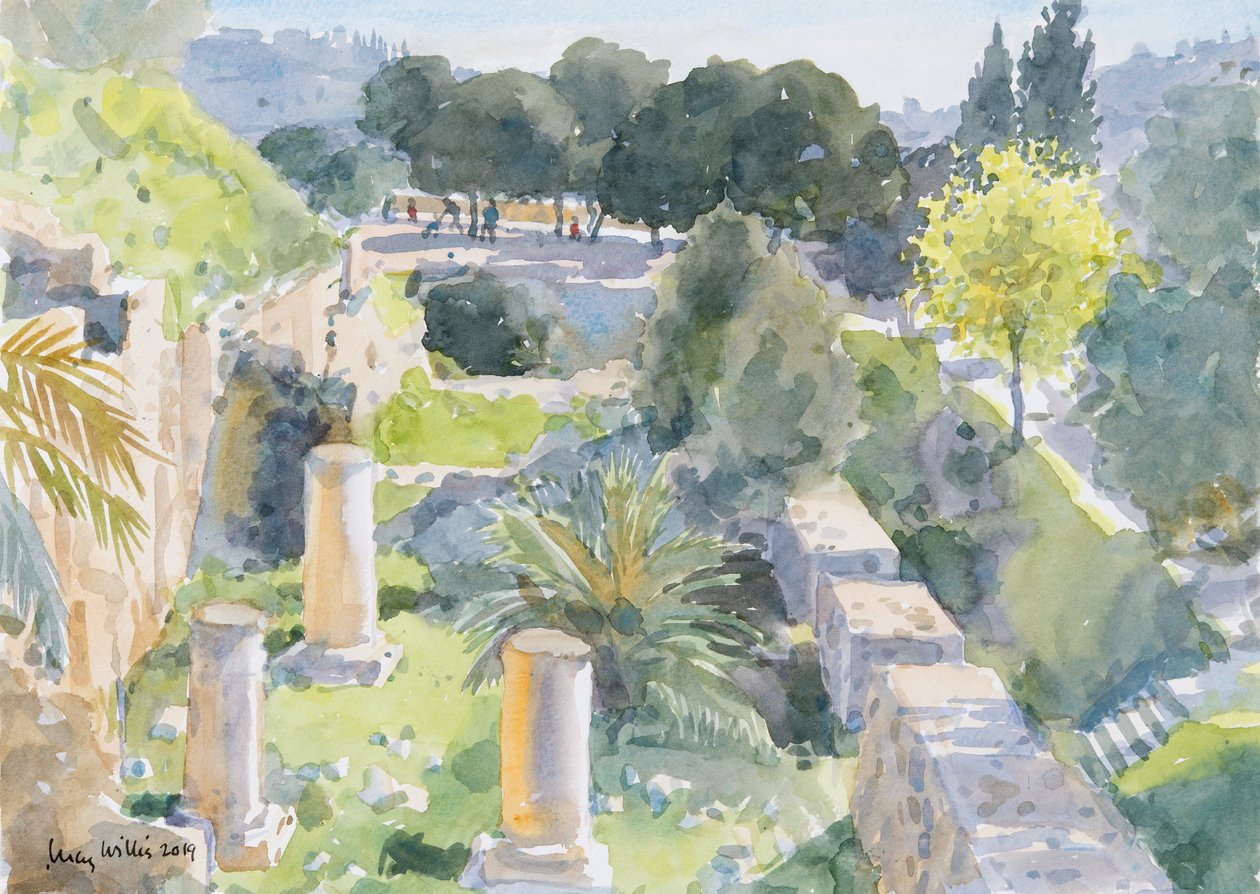 Roman Columns, Old Jerusalem by Lucy Willis