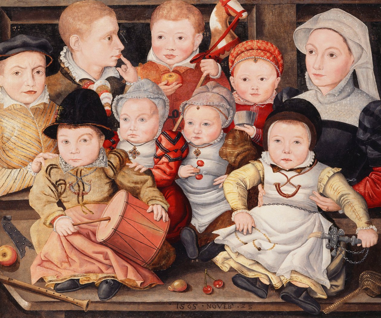 Group Portrait of Children by Ludger Tom the Younger Ring