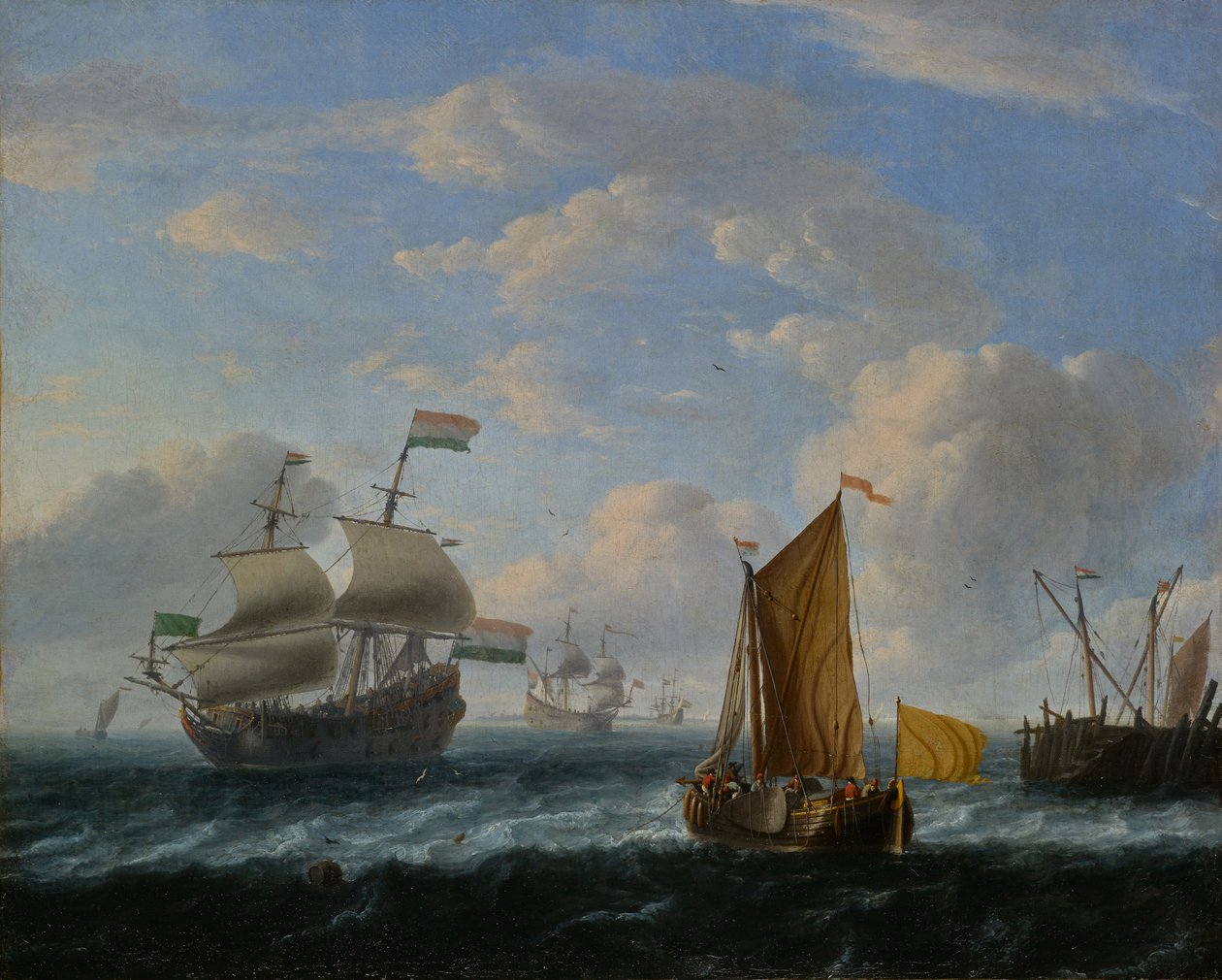 Dutch Warships by Ludolf Backhuysen