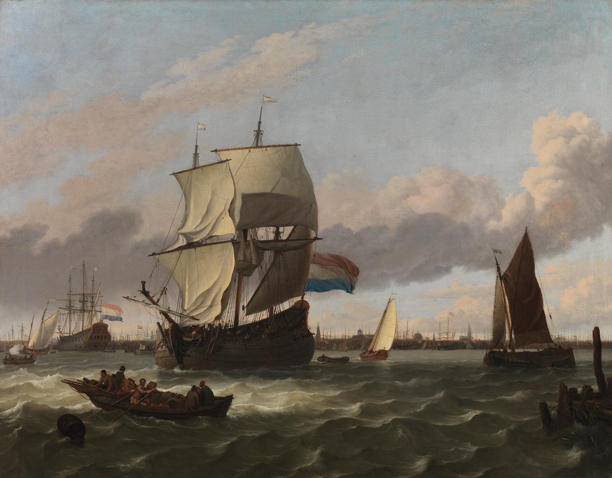 The Seaport of Amsterdam by Ludolf Backhuysen