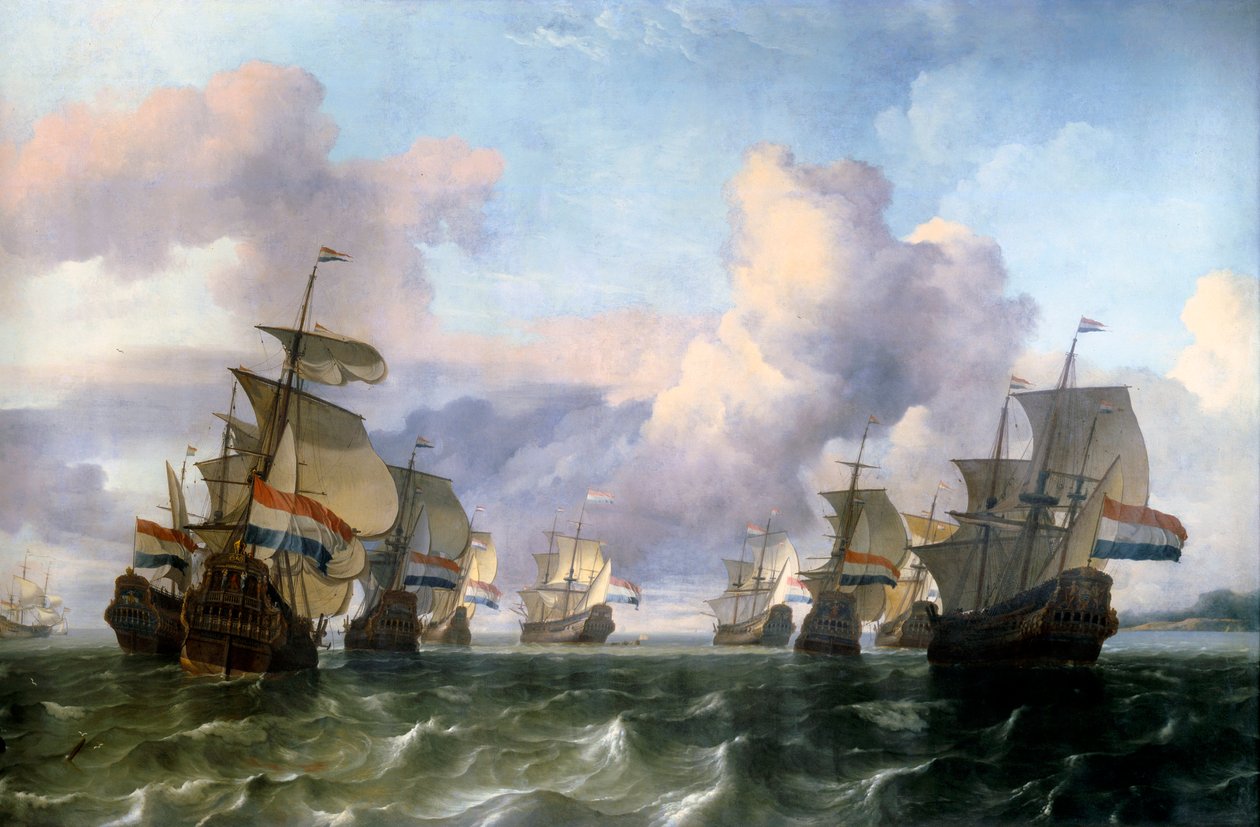 Dutch Wing of the India Company by Ludolf I Backhuysen