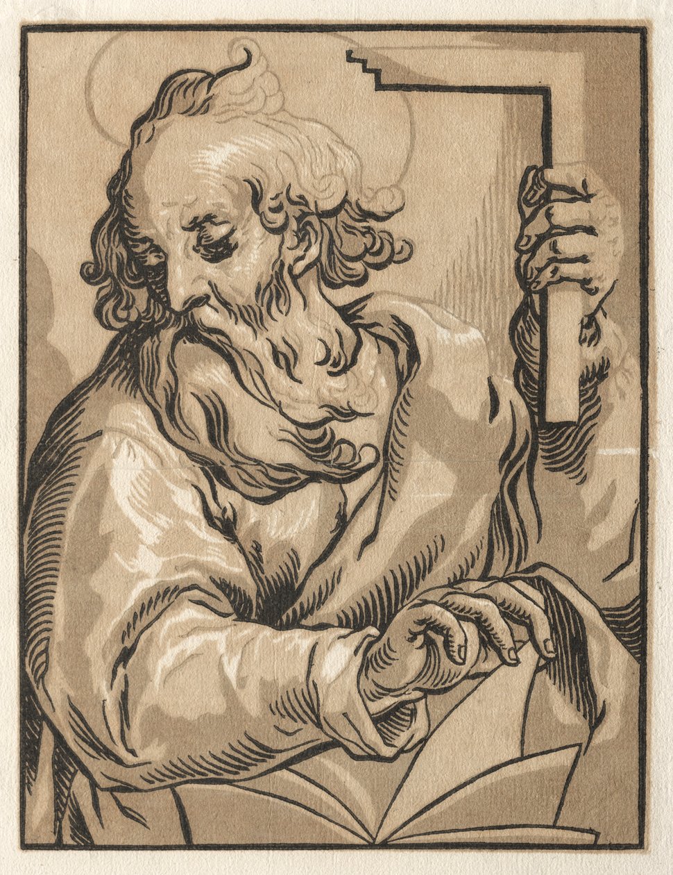 Christ and the Apostles: St. Thomas (with the Square) by Ludolph Büsinck