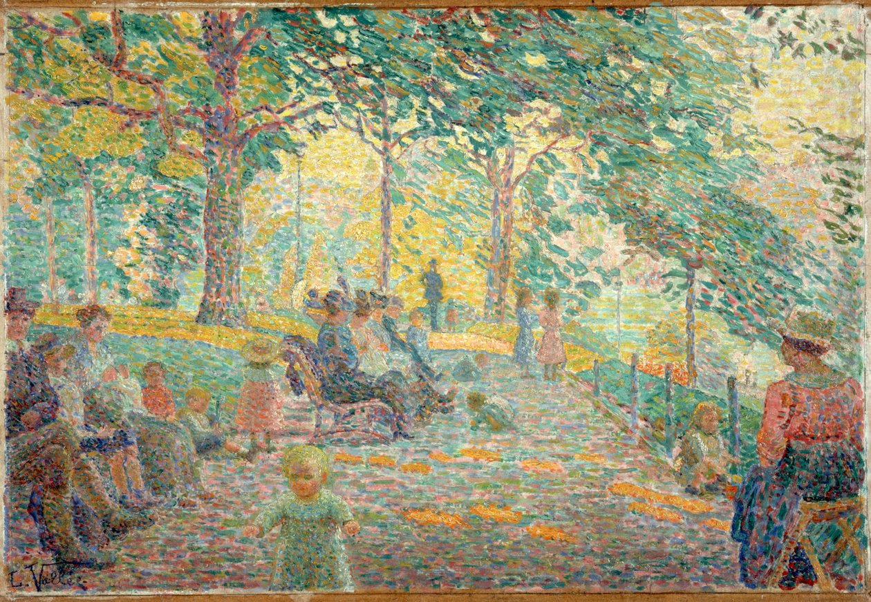 Afternoon at Montsouris Park, circa 1919 by Ludovic Vallee