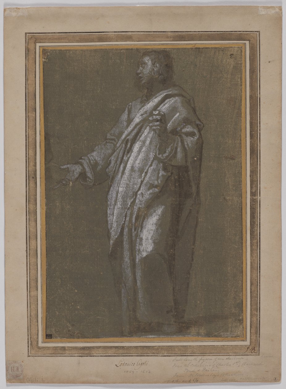 Standing Male Figure by Ludovico Cardi Cigoli