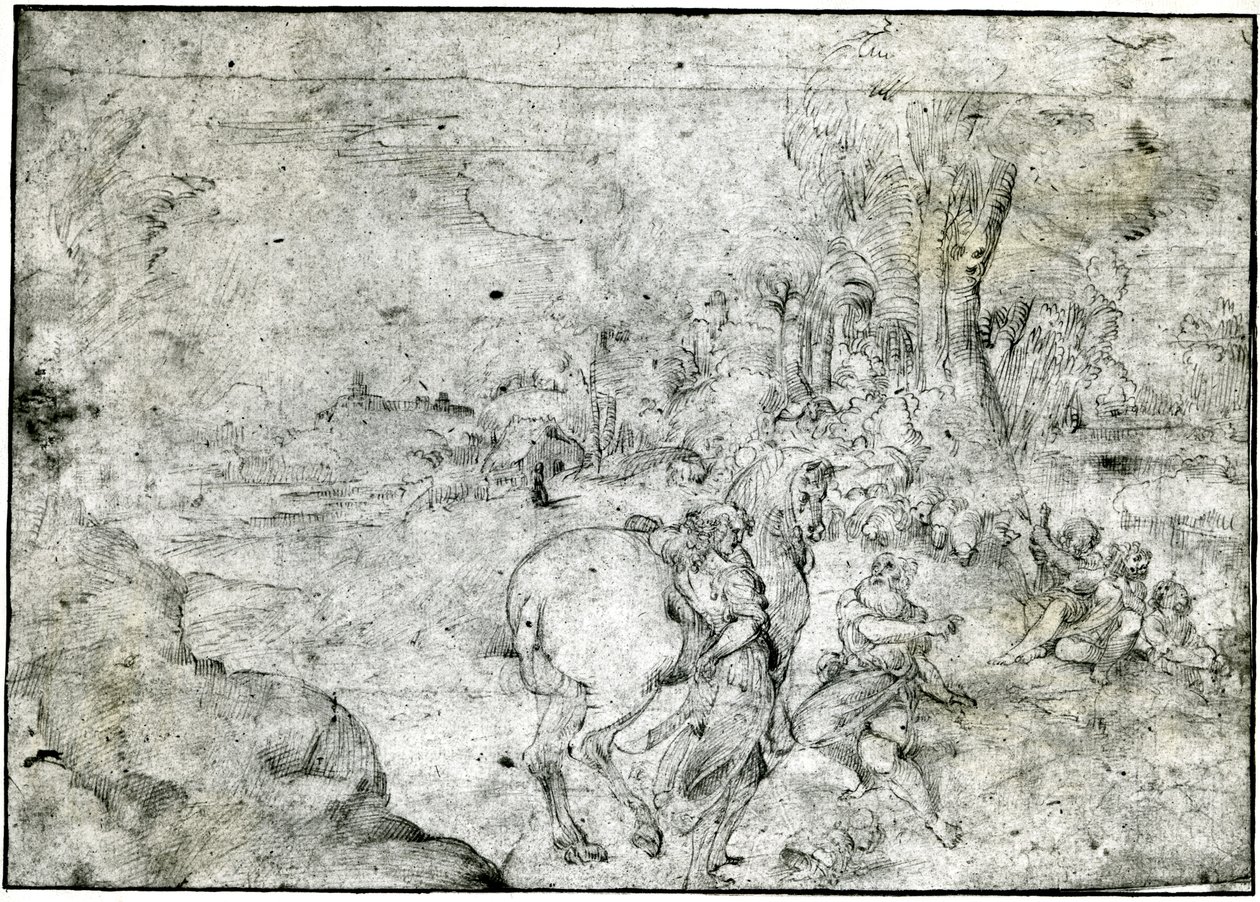 Erminia and the Shepherds by Ludovico Carracci