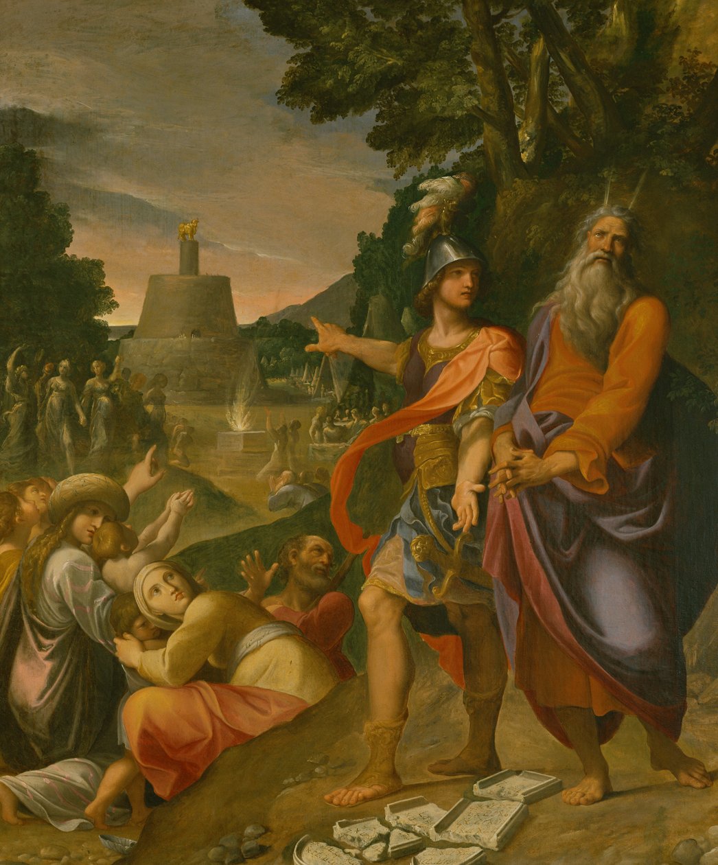 Moses Breaking the Tablets of the Law by Ludovico Carracci