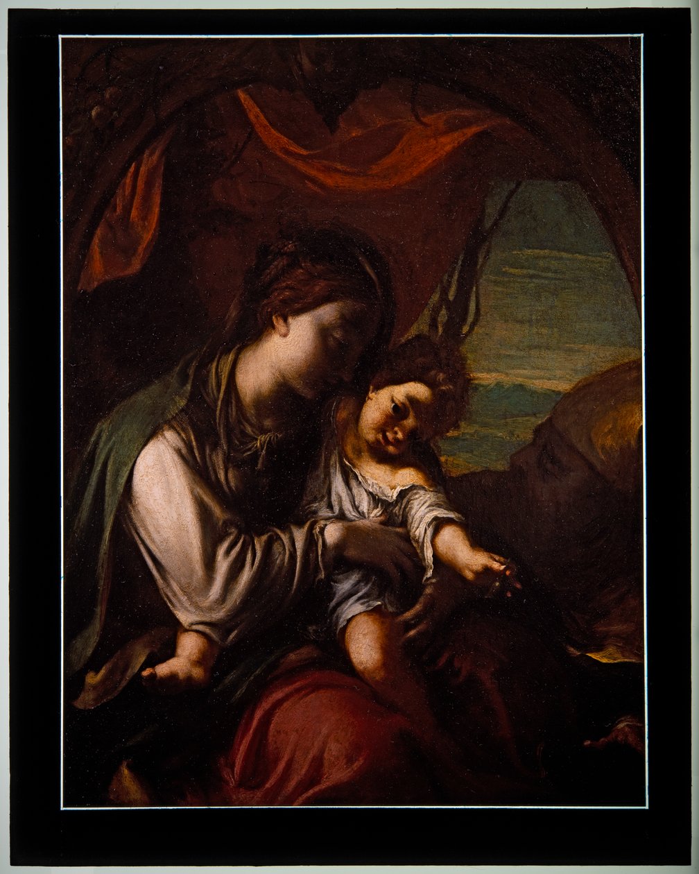 The Madonna & Child with St Anthony Abbott by Ludovico Carracci