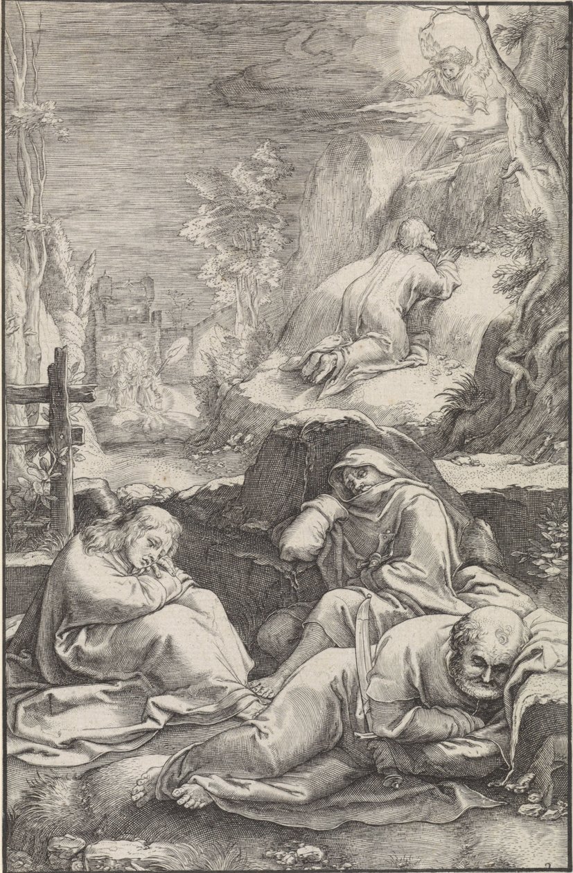 Christ in the Garden of Gethsemane (The Passion) by Ludovicus Siceram
