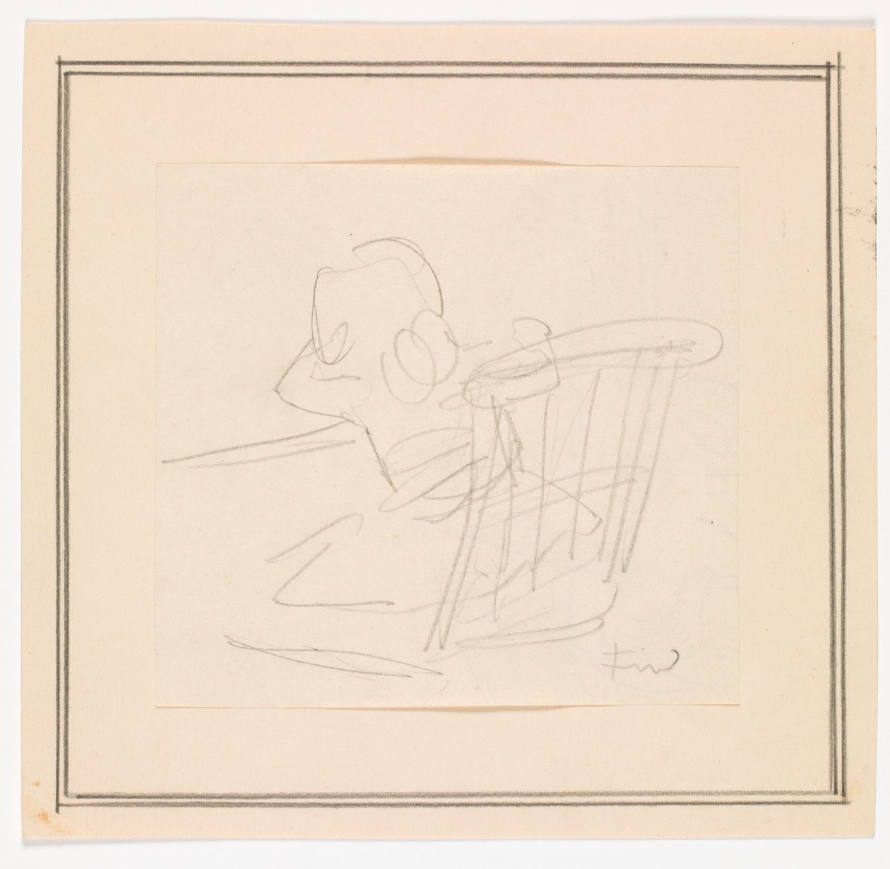 Girl Sitting on a Chair by Ludvig Find
